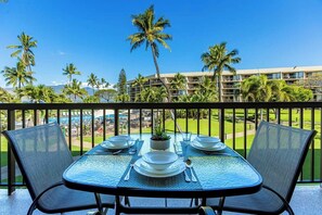 Dining for three on the private lanai