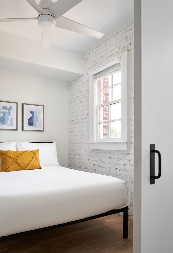 Arrive to a freshly made bed and nice fluffy pillows