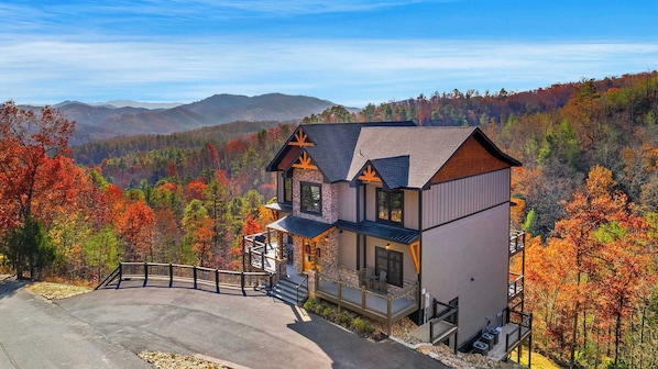 Take in breathtaking panoramic views from the expansive deck, your perfect morning coffee spot.