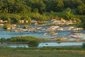 Llano River in Front of Castell Cabin