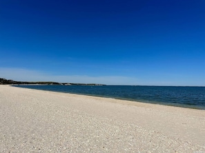 Beautiful Sandy beach on Great Peconic Bay