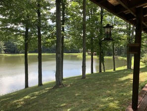 View from deck of Lake going to right of house