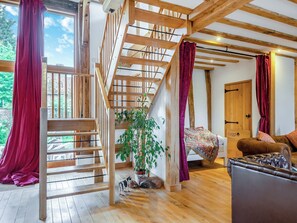 Second staircase and living room  | Elms Barn, Halesworth