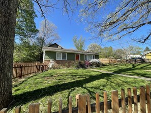 Fenced in yard.