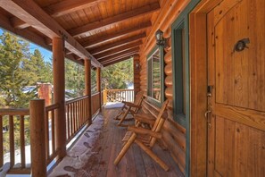 Gorgeous views from the entryway wrap around balcony.