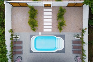 Aerial view of pool