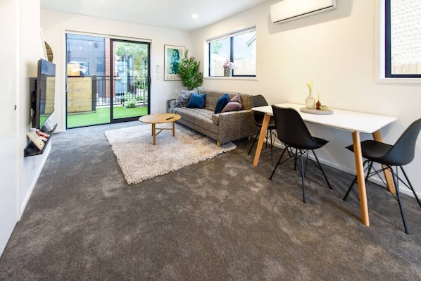 Open Plan dining and living area