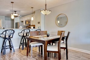 Dining area and bar.