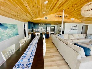 Ten person dining table, perfect for family gatherings