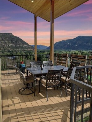 Check out the view from the 'al fresco' dining area. 