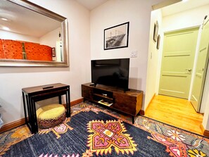 Living room with smart TV
