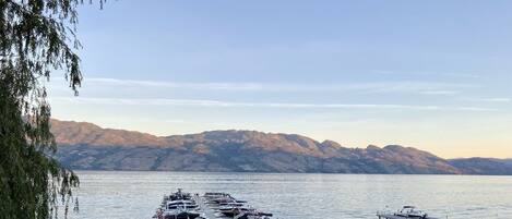 View from the deck. The property directly faces the lake.