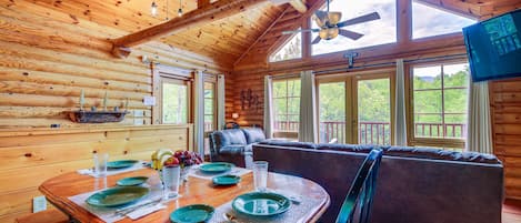 Gatlinburg Vacation Rental | 3BR | 3BA | Stairs Required | 1,710 Sq Ft