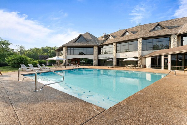 Pool at the Ledgestone Clubhouse.