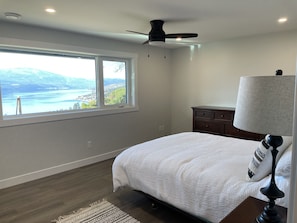 Bedroom 2 with view of the lake and Carrs Landing