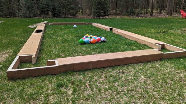 Our very own custom built SnookBall ~ Outdoor Hybrid Billiards Pool Soccer