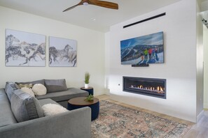 Wrap around couch perfect for snuggling up and watching a movie