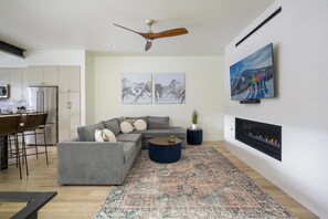 The open living room provides the perfect place to relax