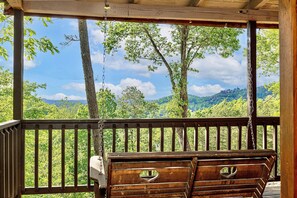 Enjoy the views of the Smokys from every side of the cabin! 