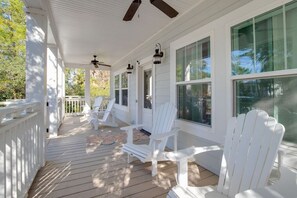 Front porch for taking in the sights