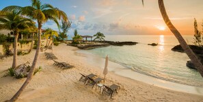 Incredible sunsets on the beach. 
