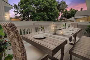 Outdoor dining area