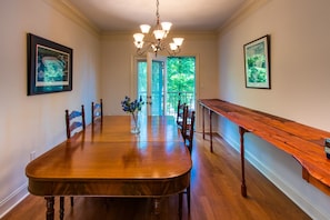 Dining table with seating for 4