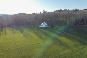Aerial View | 17-Acre Property | Panoramic Mountain Views | Hiking Trail Access