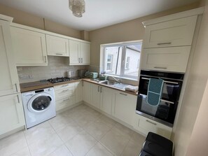 Kitchen with recently installed appliances