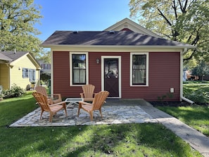 Back patio and back entrance