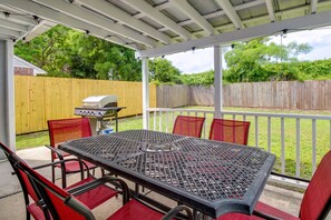 Covered Patio | Gas Grill | Fenced Yard