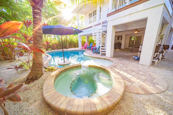 Modern Pool with Lounge Zone