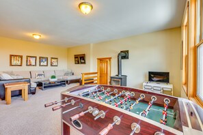 Game Room | Foosball Table | Wood-Burning Stove