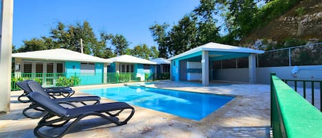 Pool and lounge area