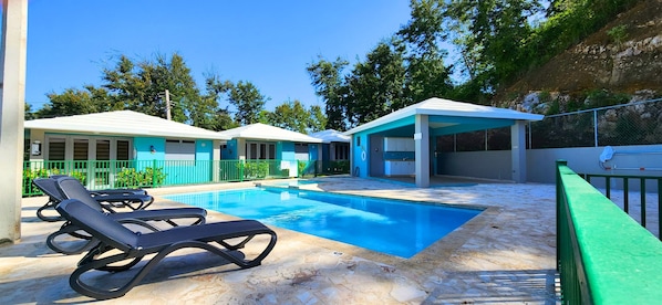 Pool and lounge area