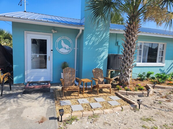 Front house w Adirondack seating