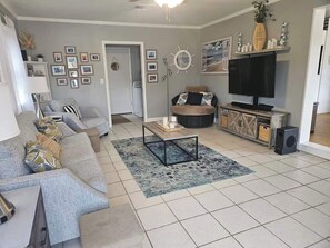 Front door entrance to living room