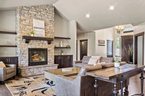 11. Luxurious Living Room with Large Coffee Table