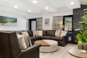 Living Room features a large wrap around sectional