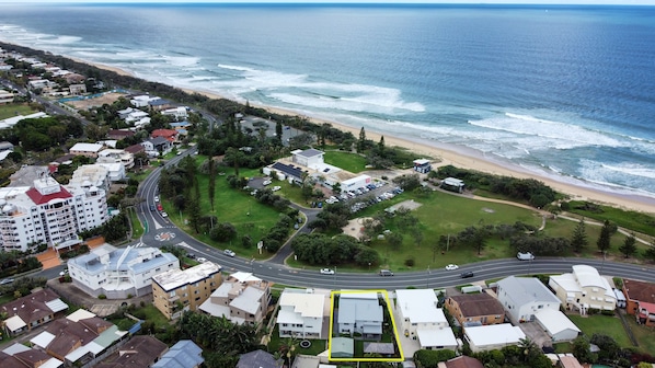 Yes you are this close to a patrolled beach and Kawana Surf Club