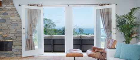 Enjoy the main living room with breathtaking views
