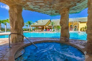 Take a dip in the pool after a long day on your feet at the parks.