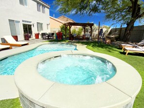 Enjoy unwinding in our bubbling hot tub after a day of adventure. Take a refreshing swim in the new pool, grill on the deck, or simply sway in one of two hammocks.