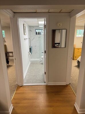 Bathroom and bedrooms