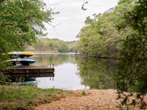 A short walk down the trail from our yard to Lake Windsor is sure to enlighten and rejuvenate you! *Dock and Kayaks are not ours.*