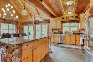 Fully stocked kitchen built for entertaining