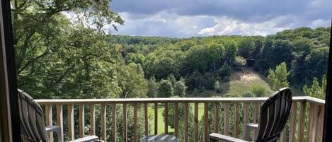 

Balcony overlooking the 18th hole of the Legend Golf Course