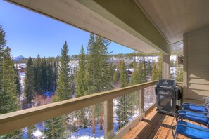 Mountain view from the deck.