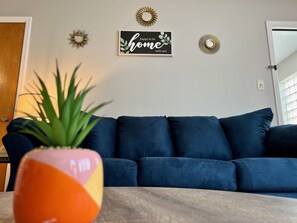 Spacious Living Room w/ Smart TV