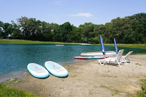 Swimming, fishing, and fun on site
